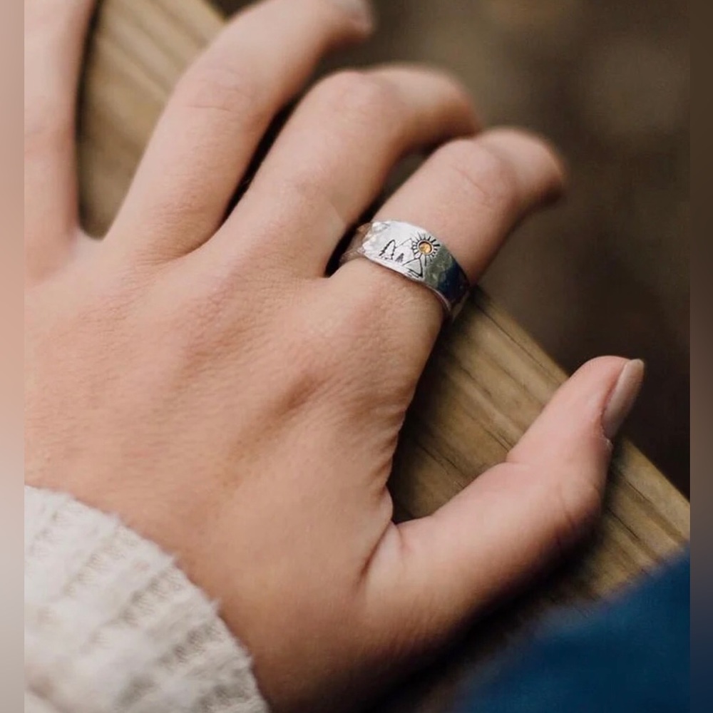 ✨3for$38 New FP Mountain Calling Bohemian Signet Ring - Picture 4 of 16